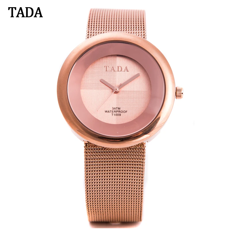 Новая модель Тада бренд для женщин Relos Лидер продаж наручные часы розовое золото