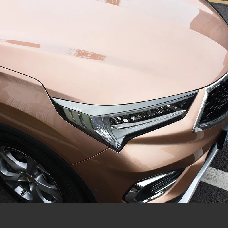 Lsrtw2017 из нержавеющей стали фары автомобиля рамка планки для Acura CDX