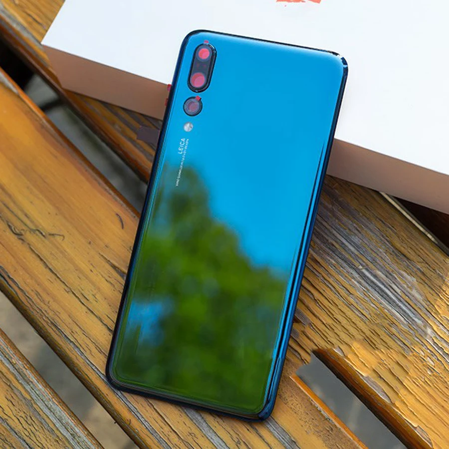 Оригинальное стекло для huawei P20 PRO Задняя крышка батареи задняя дверь Корпус чехол стеклянная панель Замена+ объектив камеры+ клей