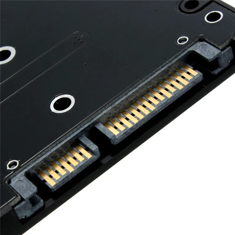 Черный металлический чехол M.2 к Sata адаптер B гнездо ключа 2 NGFF (SATA) SSD 5 SATA карта с