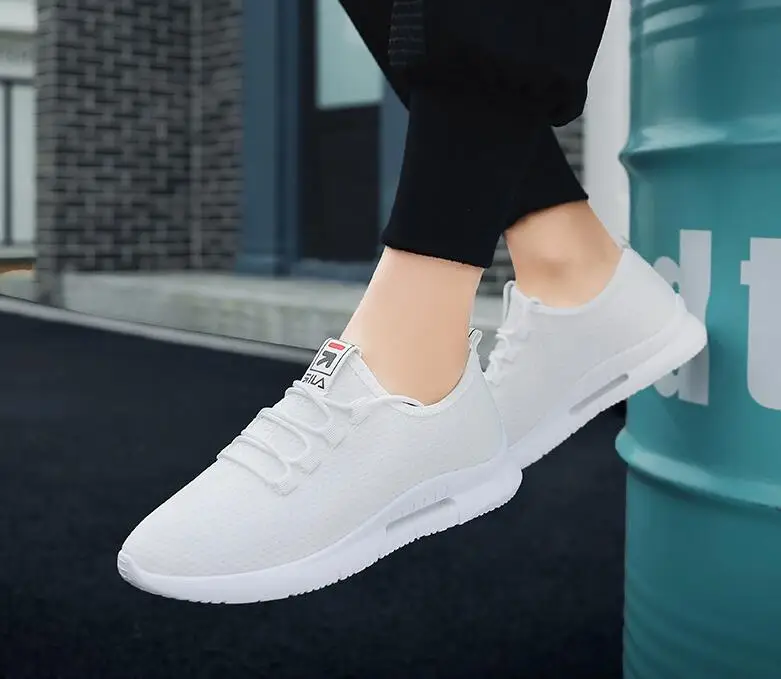 Классические сетчатые дышащие мужские туфли sepatu pria Модные низкие повседневные