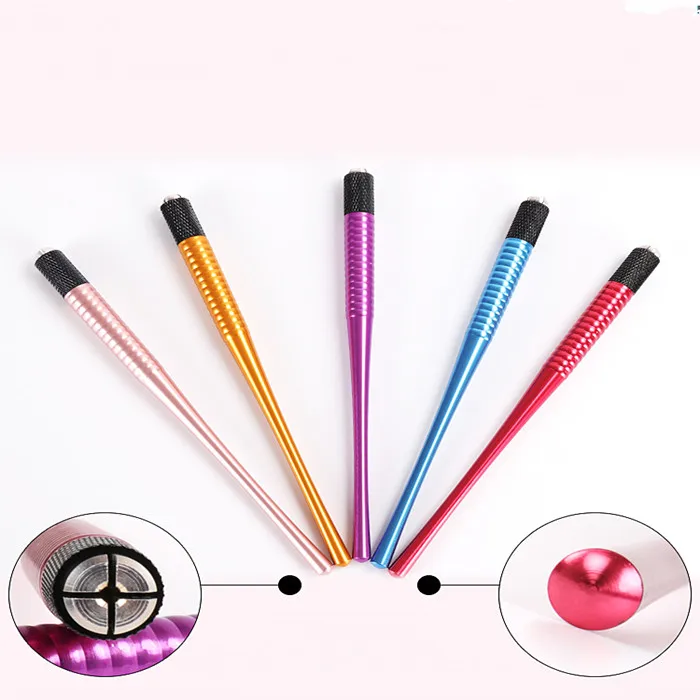 

5 Pcs Hot Sale Popular A word Mouth & Cross Mounth Manual Eyebrow Tattoo Pen By Free Shipping