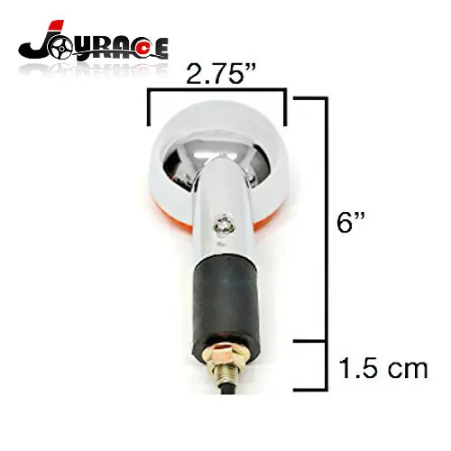 4 шт. хромированные мотоциклетные круглые указатели поворота янтарные лампы