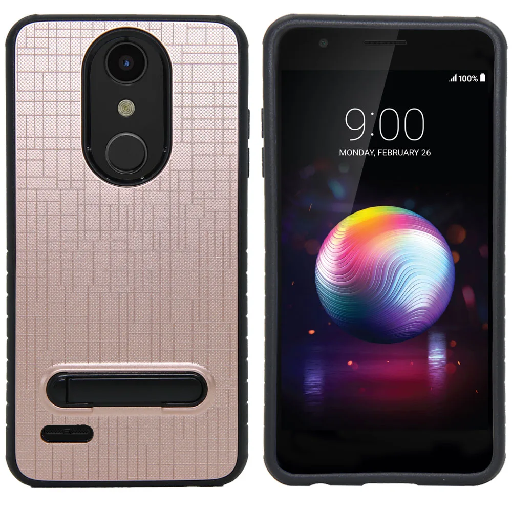 Двухслойный противоударный чехол с откидной ножкой для LG K10 2018/K30/Premier Pro LTE/K10 Alpha |