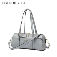 jianxiu fashion women genuine leather handbags famous brands handbag messenger shoulder bag lychee texture pillow small tote bag