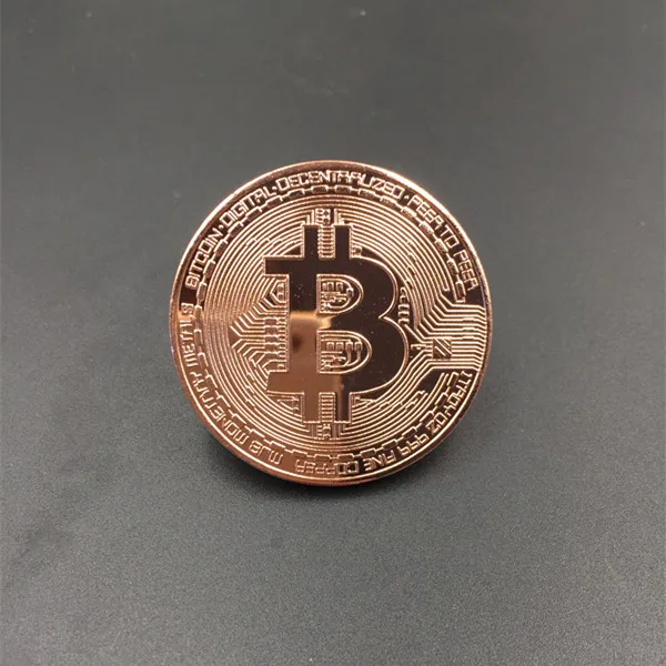 Позолоченная битовая монета Биткоин Коллекционная арт коллекция монет btc