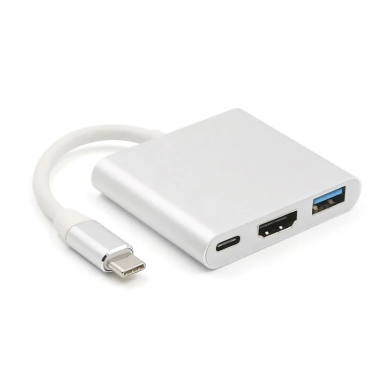 USB C к HDMI 3 в 1 кабель конвертер для Samsung Huawei Apple Usb Thunderbolt Type переключатель 4K адаптера