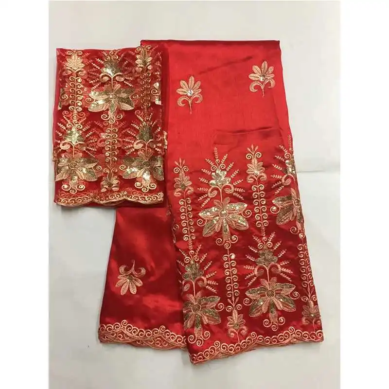 Черновато зеленая африканская кружевная ткань с блузкой индийская для Нигерии