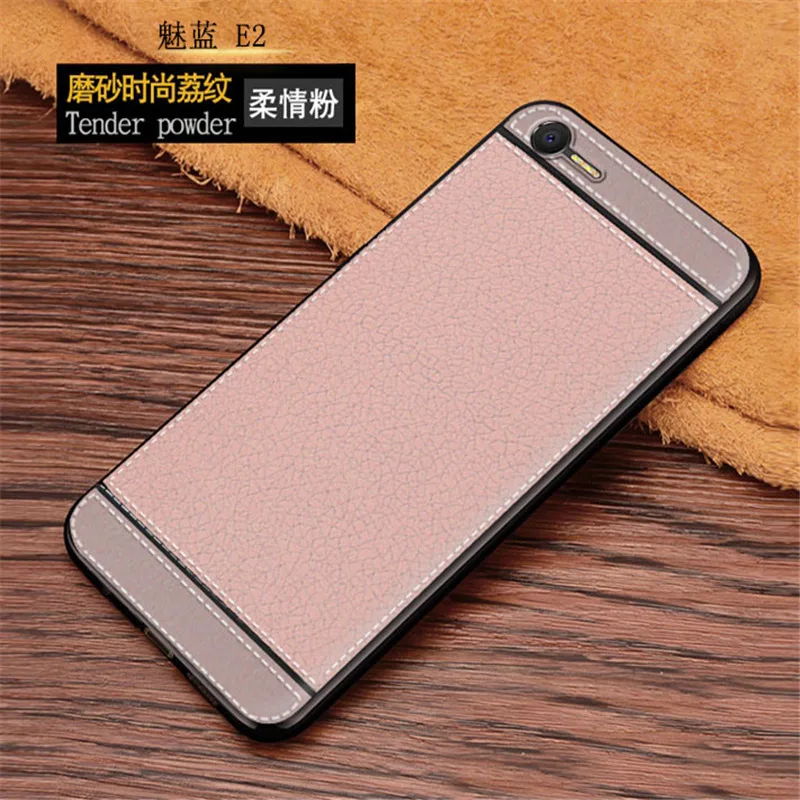 On For Meizu E2 Case cover 5.5 inch Leather Soft TPU Full protect pouch bumper phone Charm Blue Back |