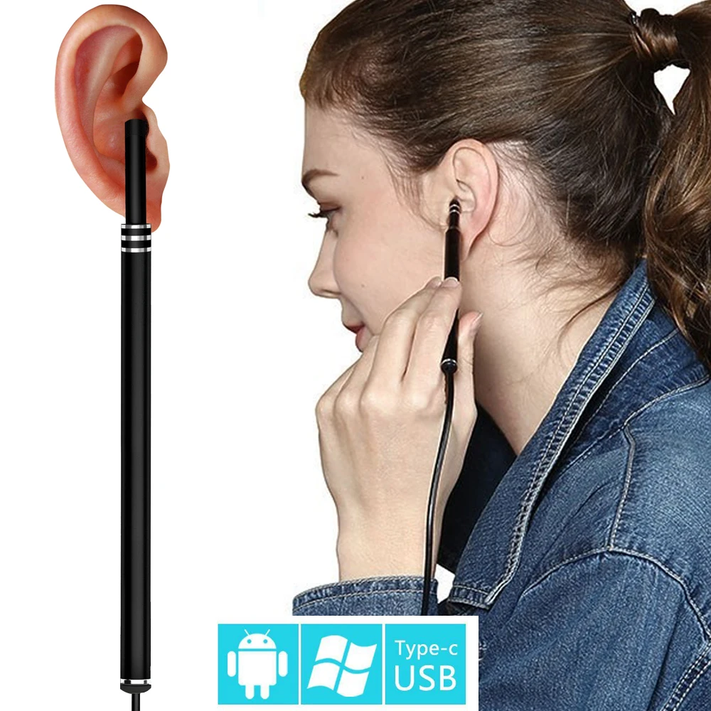 Инструмент для чистки ушей HD камера эндоскоп 3 в 1 USB OTG визуальный очиститель