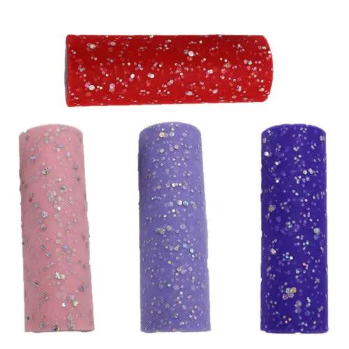 Home 15cm 10Yard Glitter Sequin Tulle Roll Crystal Organza Sheer Gauze Table Runner NEW | Дом и сад