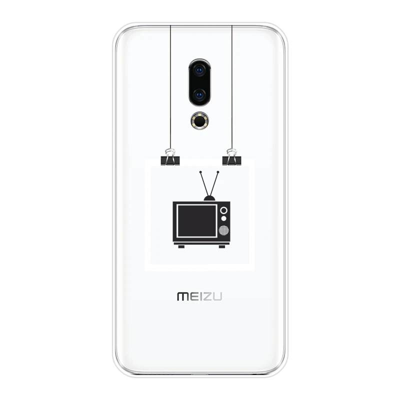 Задняя панель для Meizu 16th 16x15 Lite 16 Plus мягкий силиконовый Винтажный чехол в стиле