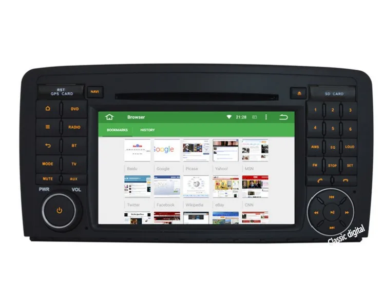 Восьмиядерный Android 6.0/7.1 2 ГБ Оперативная память для Mercedes Benz R Class W251 R280 R300 r320 R350 R500 car