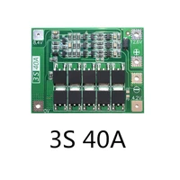 3s 40a bms board 11 1v 12 6v 18650 lithium battery protection board for drill 40a current