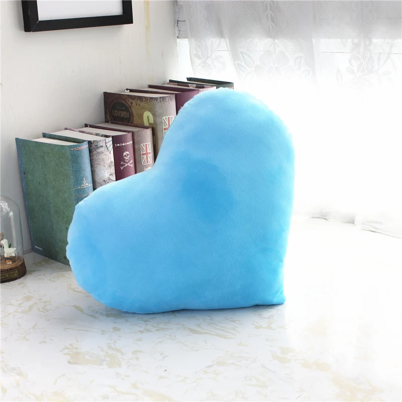 blue Coussin Decoratif подушка в форме сердца декоративная подушка для детской комнаты подарок на день Святого Валентина Плюшевые Cojines Decorativos Para диван 40x30 см - Цвет: blue