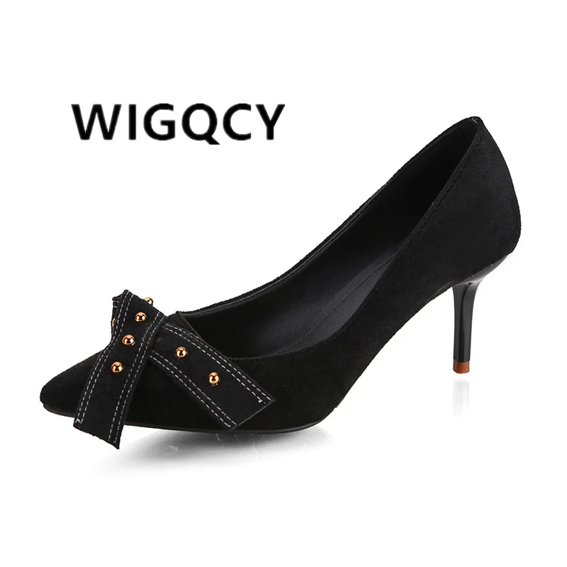 Party Women Mules Slipper Pointed Toe Block Strap Closed Shallow High Heels Shoes Sandals Black Beige Square heel Pumps