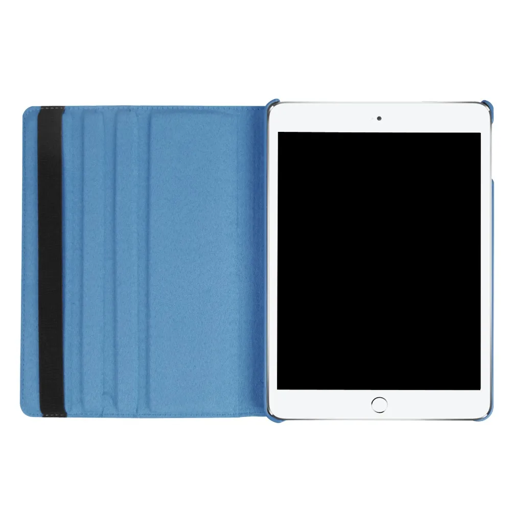 360 градусов вращающийся кожаный для Apple iPad 9,7 A1822 A1823 A1893 A1897 с подставкой и сна Smart Cover+ ручка