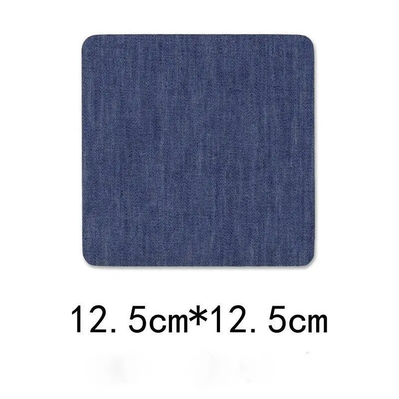 Square Sapphire blue Джинсовые вырезки режущая деталь вышивка ковбой патч джинсы патч одежда украшение ремонт отверстия глажка - Цвет: Square Sapphire blue