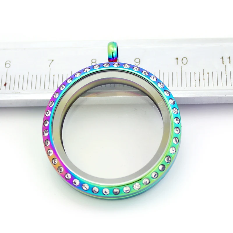 Crystal Twist 316 Stainless Steel 30mm Floating Locket Pendant Fit Charms Jewelry LSSS09-30MM | Украшения и аксессуары