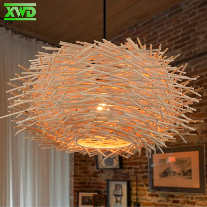 

Rural Style Bird's Nest W Pendant Lamp Coffee House/Dining Hall/Foyer E27 Lamp Holder 110-240V Indoor Lighting Free Shipping