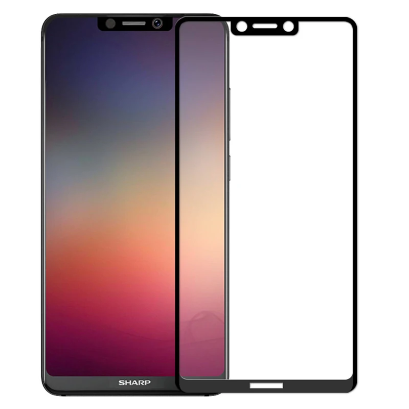 

Закаленное стекло для Sharp Aquos S3 Premium, Защитная пленка для экрана Sharp Aquos S3, полное покрытие, стеклянная пленка, белая, Черная