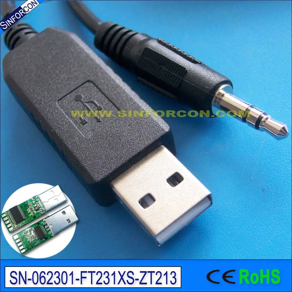 FTDI USB Серийный стерео разъем 3 5 мм для центрального термометра серии 300 |