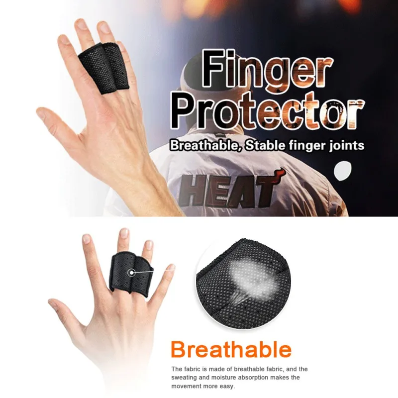 

2pcs/lot Breathable Compression Finger Sleeve support Basketball Volleyball Finger Guard Fitness Gym Wrist Support Sports Safety