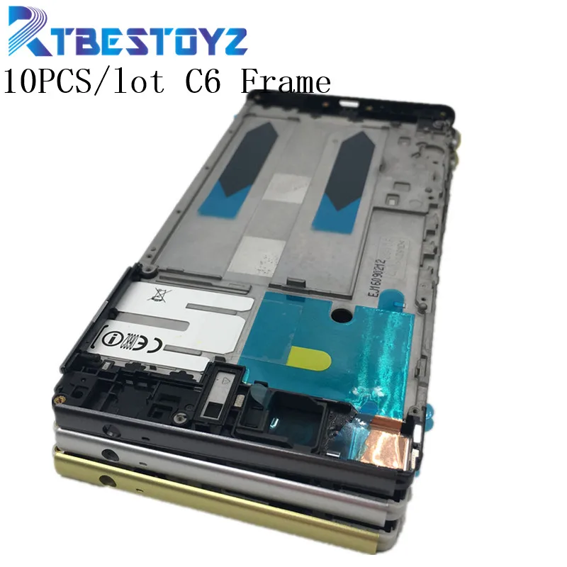 RTBESTOYZ 10 шт./лот передняя панель рамка Корпус ЖК Крышка для Sony Xperia XA Ultra C6 F3215 F3212