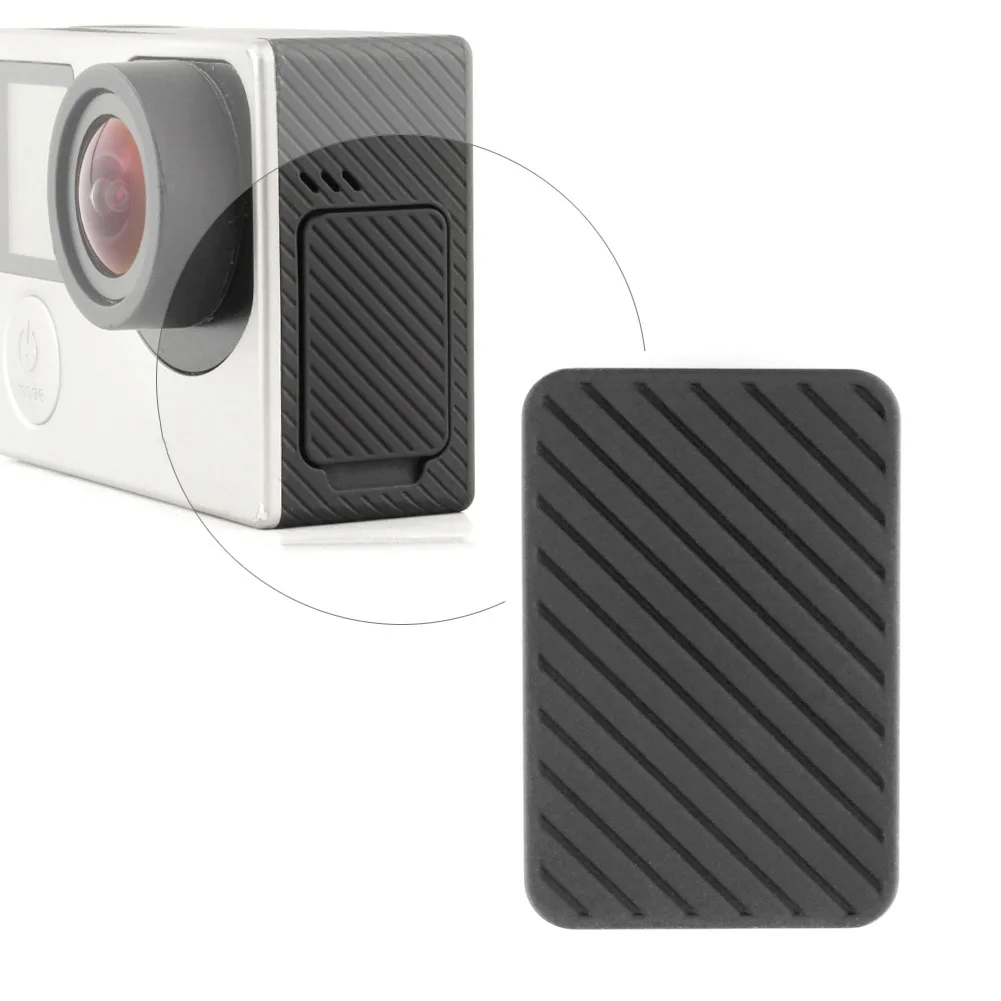 QIUNIU для Go Pro Аксессуары 2 шт./партия USB Боковая дверь защитная крышка Замена для GoPro Hero 4 серебристый/черный издание