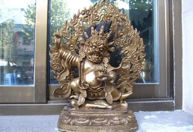 USPS в США S0366 16 фото старая бронзовая медная позолота Vajrapani тибетский буддийский