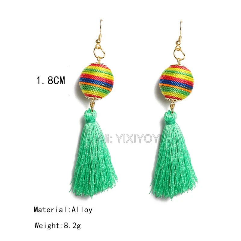 Fashion Girl's Gift Vintage Bohemian Fringe Dangle Earrings Women's Jewelry Long Tassel Ancient Sexy Lady's Cool | Украшения и