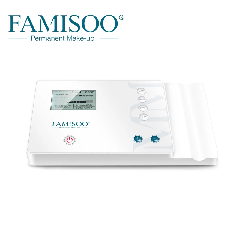 FAMISOO Digital N6 Semi-Permanent Tattoo Makeup Machine Microblading Eyebrow/Eyeliner/Lip Tatoo Gun Rotary Supplies | Красота и