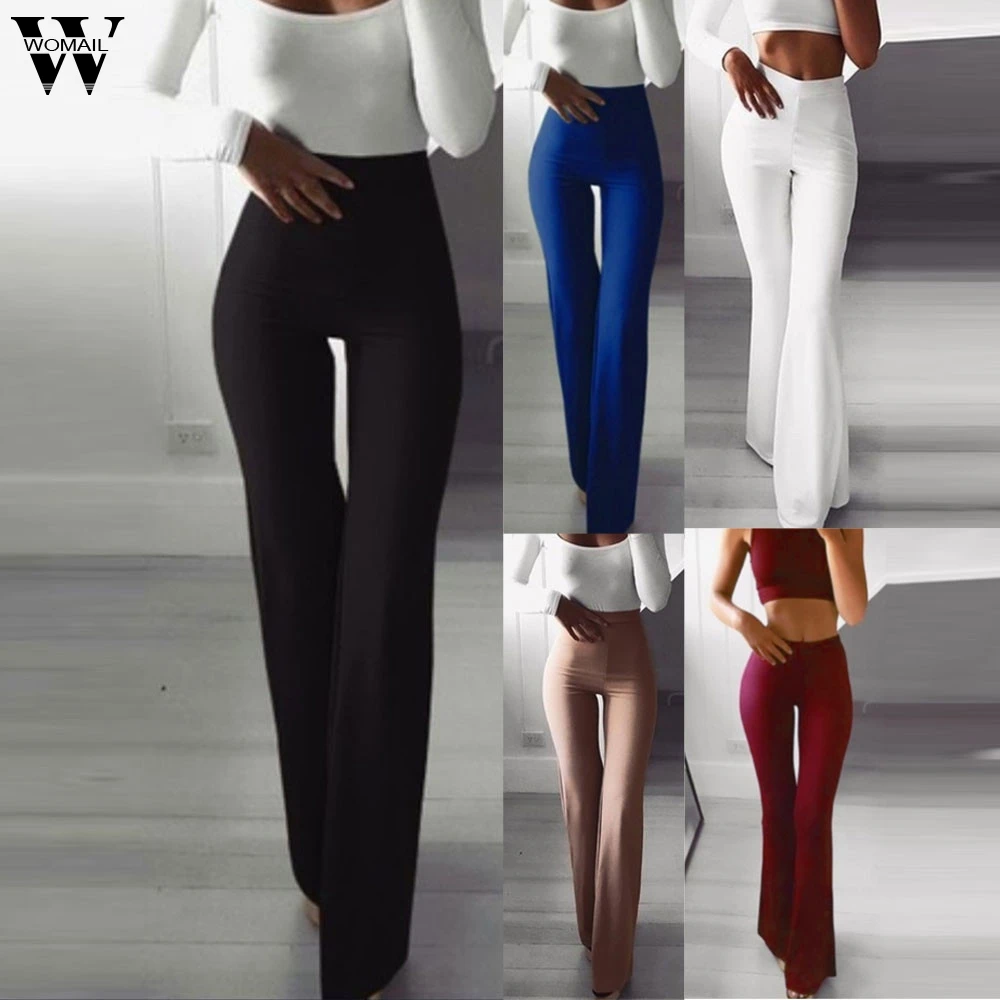 Женские брюки Womail летние модные однотонные эластичные повседневные облегающие с