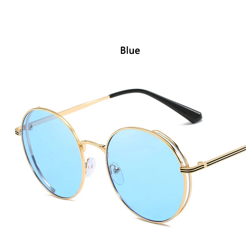 Blue Новинка, классические Светоотражающие женские очки, цветная пленка, покрытие линз, зеркальное покрытие, античные женские очки, модные, lunette soleil femmeS5 - Цвет линз: Blue