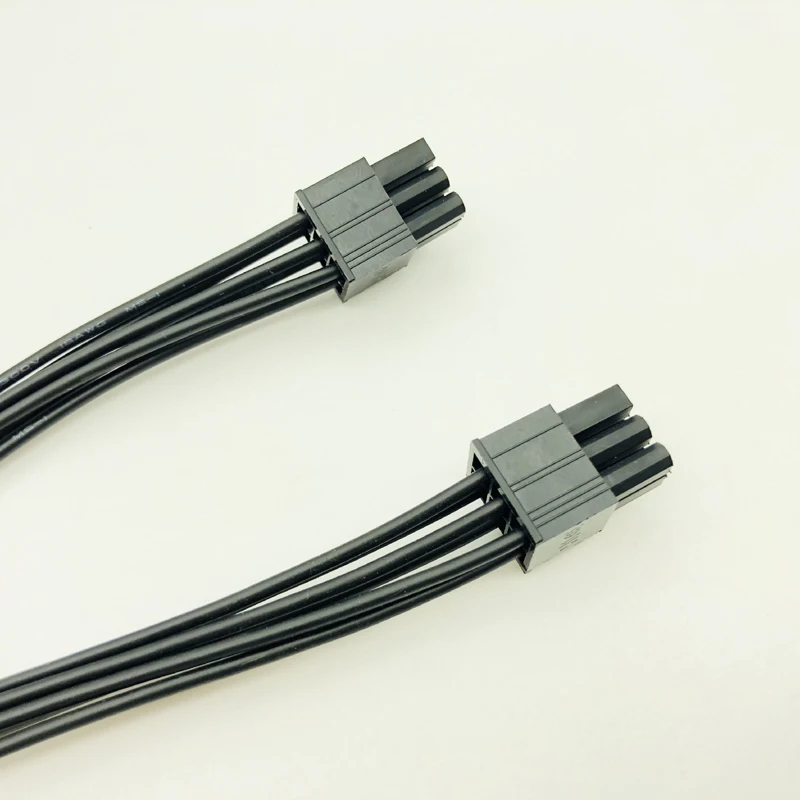 Новинка PCIE 6 контактный двойной кабель питания с втулкой для ПК PCI Экспресс
