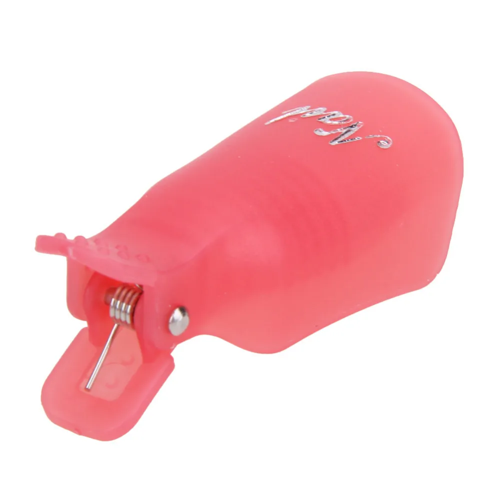 10Pcs NailArt Plastic Reusable Gel Nail Polish Remover Soak Off Cap Clip UV Cleaner Tool | Красота и здоровье