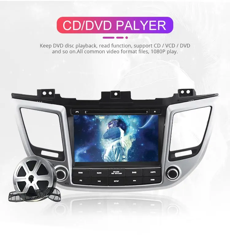 Besina Android 9,0 автомобильный dvd-плеер для hyundai Tucson/IX35 Мультимедиа gps Навигация стерео 2Din Автомагнитола wifi Аудио