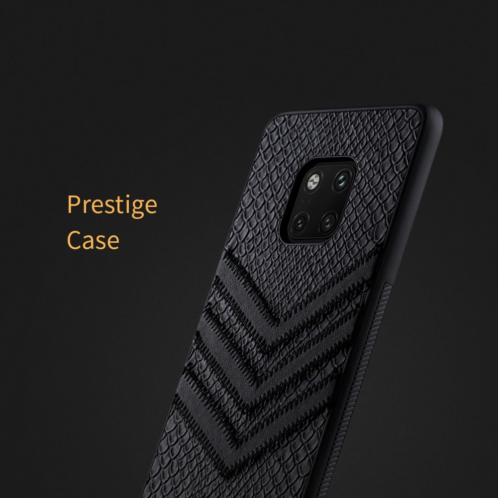 Nillkin Змеиный текстурированный PU кожаный чехол для Huawei Mate 20 Pro черный TPU + PC |