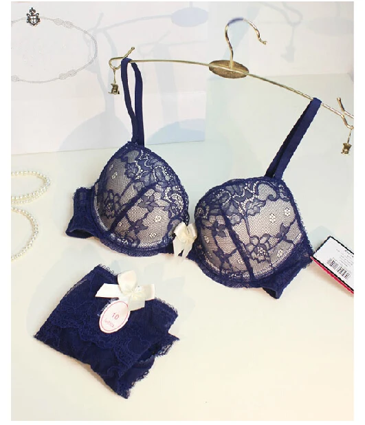 Новый бренд сексуальный полный кружевной женский наборы бюстгальтер + трусы