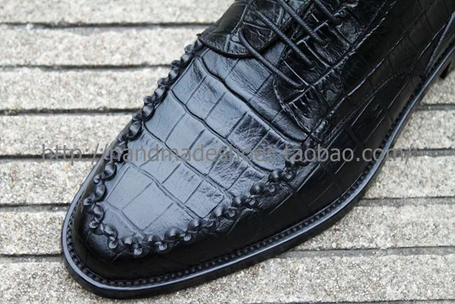 Пользовательские ручной кожи питона кожа цвет необычные серый мужская обувь