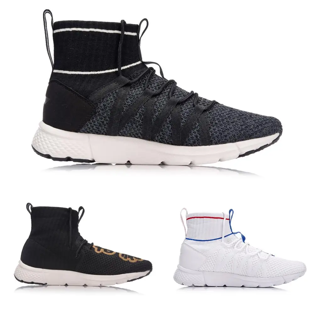 Мужская Спортивная обувь Li-Ning кроссовки для фитнеса с опорой под носки