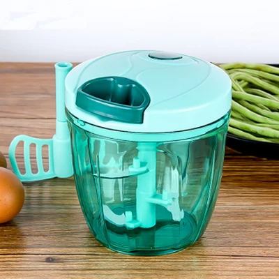 Multifunction Vegetable Chopper Cutter 850ML Food Processor Blender Garlic Fruit Twist Shredder Manual Grinder | Бытовая техника