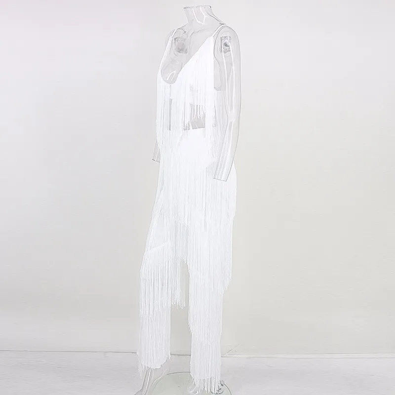 Женский комбинезон на бретелях-спагетти COSYGAL красные сексуальные длинные