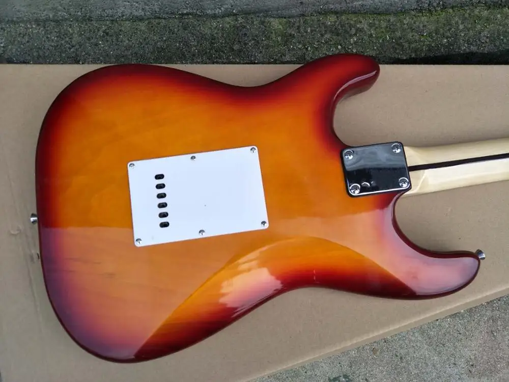 Табак Sunburst Body электрогитара с красной черепаховой оболочкой Pickguard и предложение