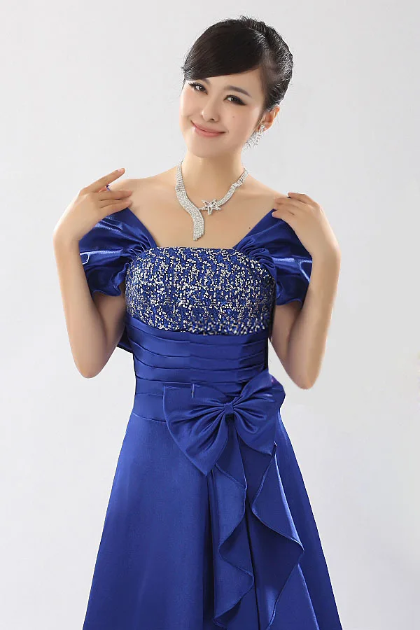 Новинка 2020 модные платья для матери невесты атласное платье в пол с бантом и