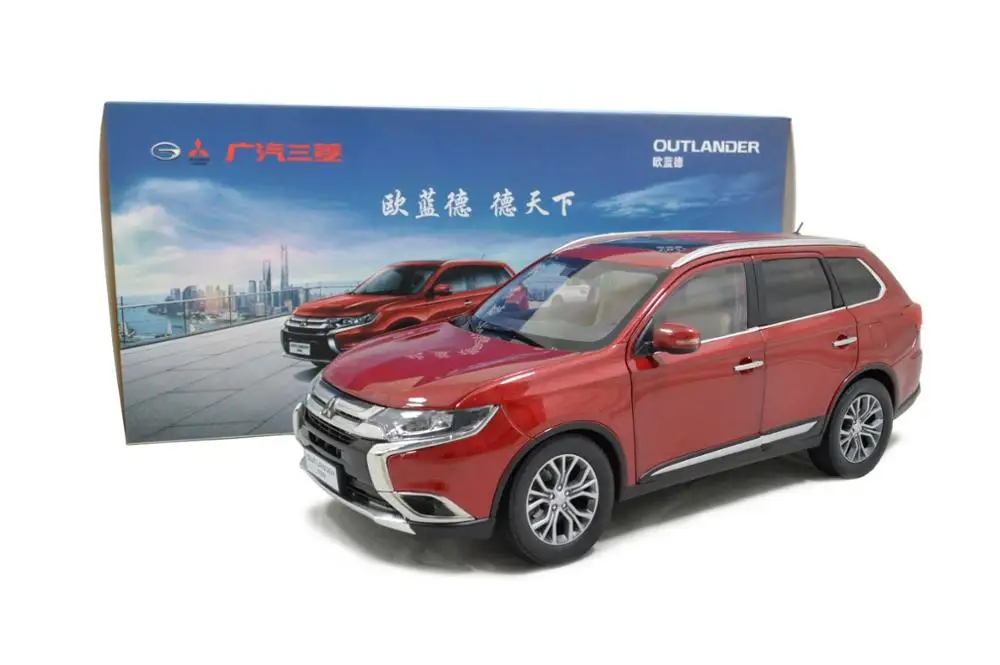 Paudi модель 1/18 1:18 Масштаб Mitsubishi Outlander красная литая модель автомобиля Игрушечная модель автомобиля открываются двери