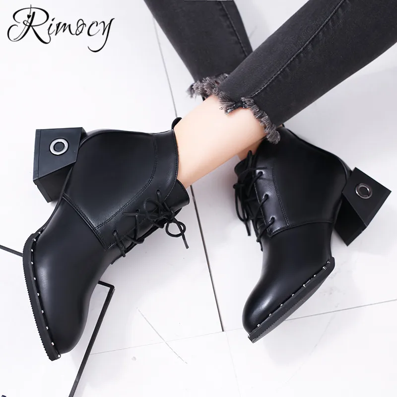 RIMOCY/женские ботильоны с острым носком botines mujer весна 2019 новая модная обувь из
