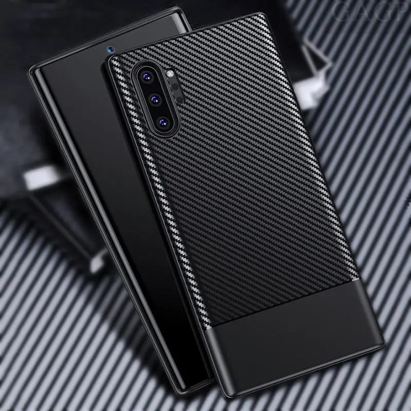 Бизнес углерода Примечание 8 чехол для samsung Galaxy Note 9 S10 плюс Note9 Coque S8 S9 примечание