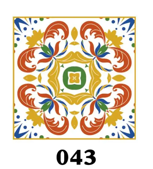 DP043 15 шт./компл. пол Плитки Диагональ стены Стикеры стол Шкаф Кухня украшения Искусство панно Ванная комната Стекло линия талии ПВХ обои - Цвет: DP043
