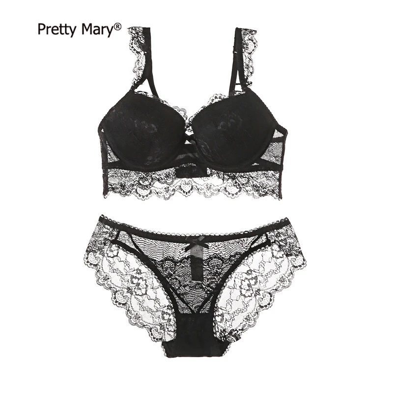Женский кружевной бюстгальтер с пуш ап Pretty Mary комплект нижнего белья
